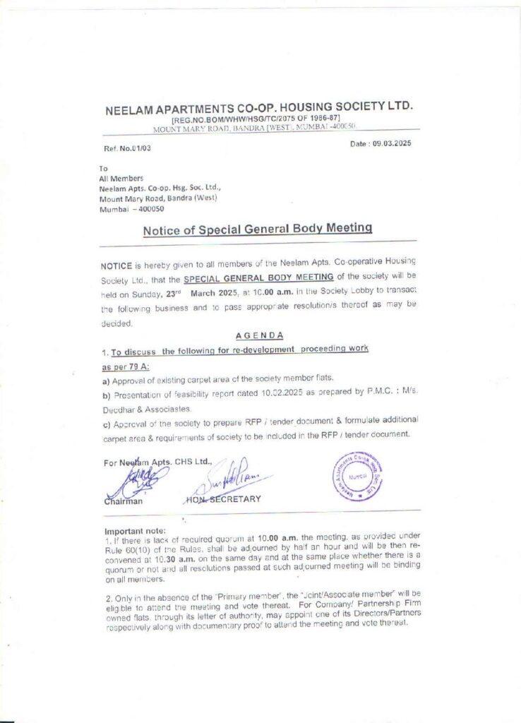 thumbnail of 10_Neelam Apartments_Mount Mary Road_Bandra_SGM 23rd March 2025_(Documents)