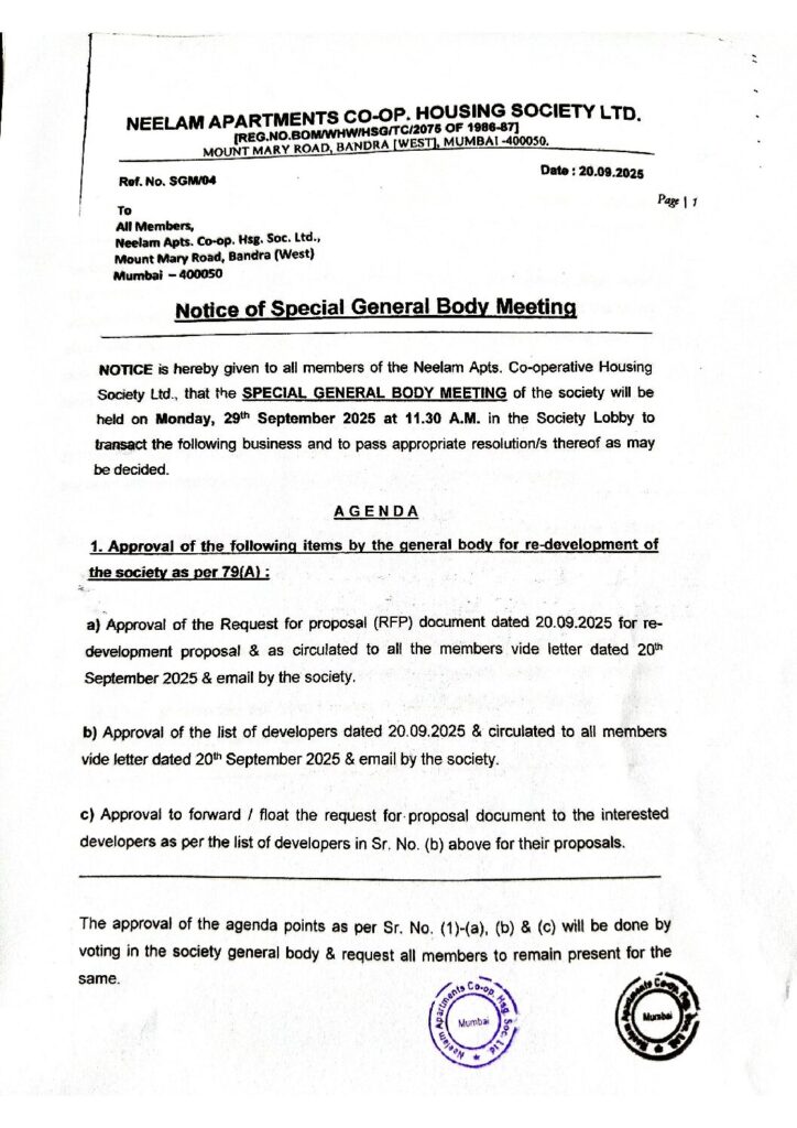 thumbnail of 17_Neelam Apartments_Bandra_SGM Mtg_Dated 29.09.2025_(RFP Voting)_(Docs)