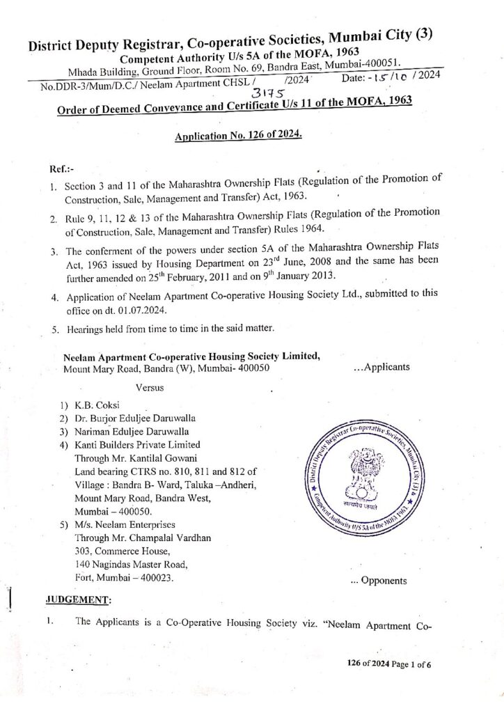 thumbnail of IIA_Neelam Apartments_Deemed Conveyance Order_15.10.2024
