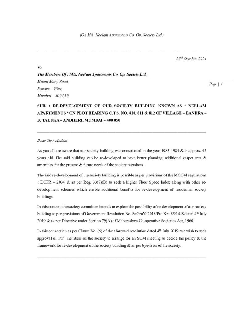 thumbnail of I_Neelam Apartments_Bandra_Letter for Consent_Re-dvlpt_23.10.2024